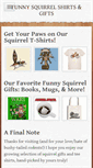 Mobile Screenshot of funnysquirrelshirts.com