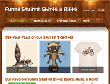 Tablet Screenshot of funnysquirrelshirts.com